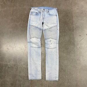 True Religion Rocco Relaxed Skinny Jeans Light Wash Size 32